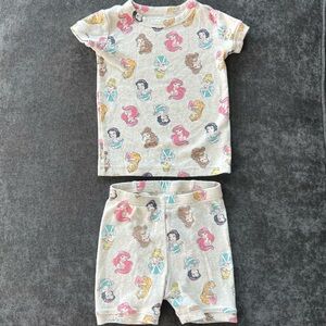 Baby Gap Disney Princess Pajamas Size 2